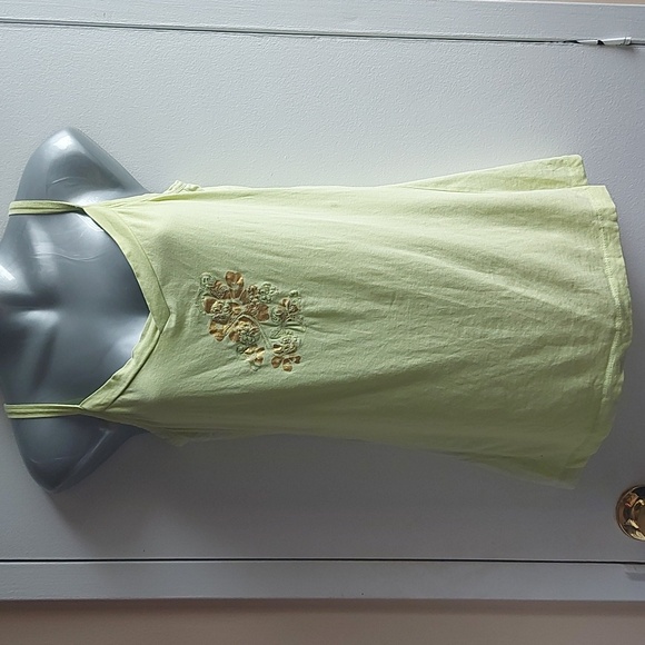 Vintage 90s Cherokee Green Tank Top - Picture 1 of 5